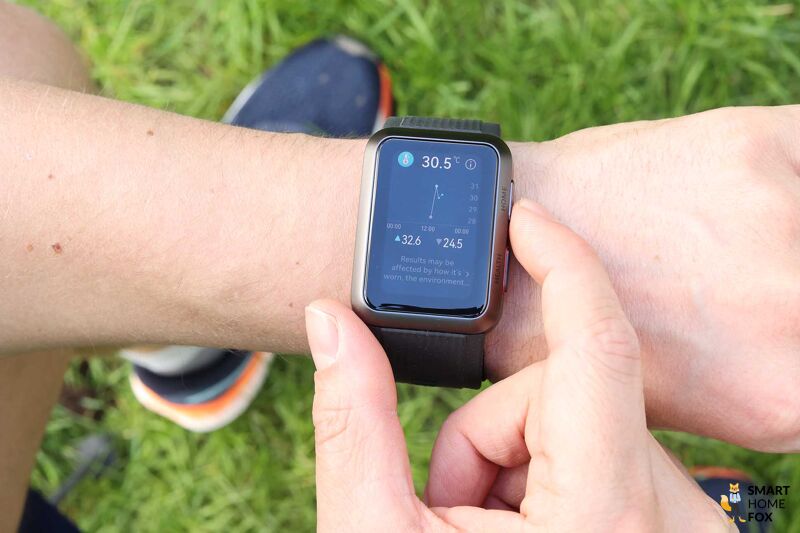 Temperaturmessung Huawei Watch D.